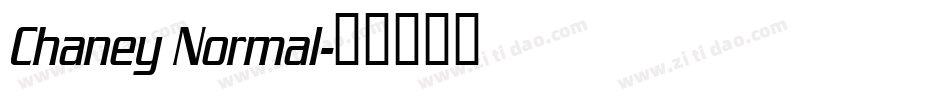 Chaney Normal字体转换